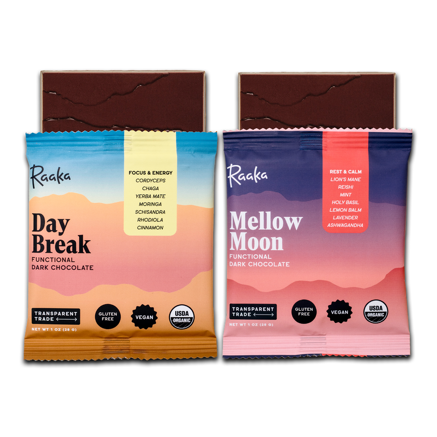 Functional Dark Chocolate Mixed Box of 10 - Airy Handpicked Box Assortment