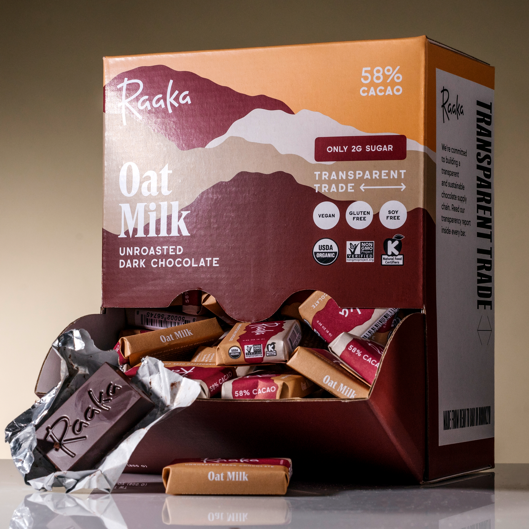 Oat Milk Minis Box of 100 - Bright Coordinated Minis Assortment