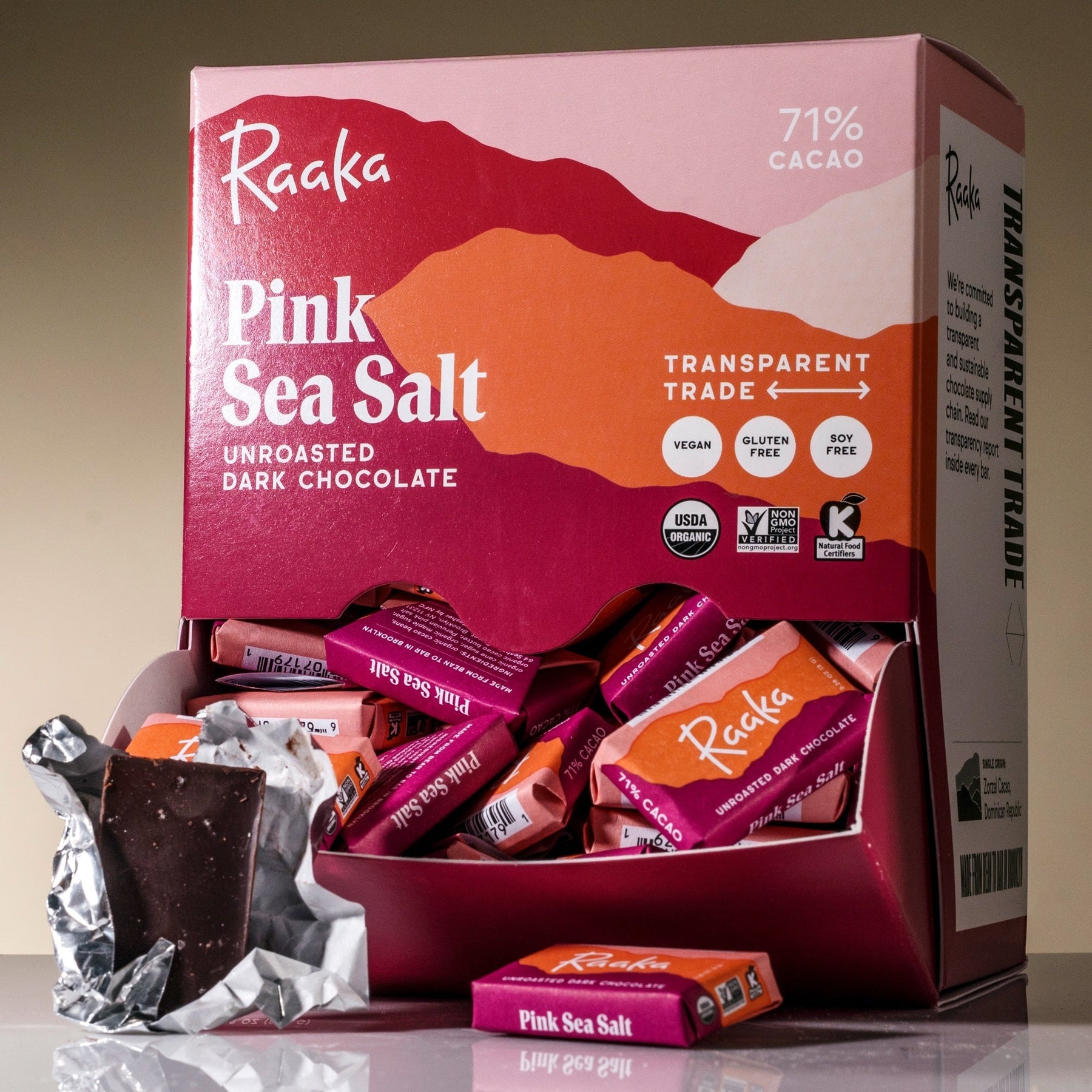 Pink Sea Salt Minis Box of 100 - Bright Editorial Minis Assortment